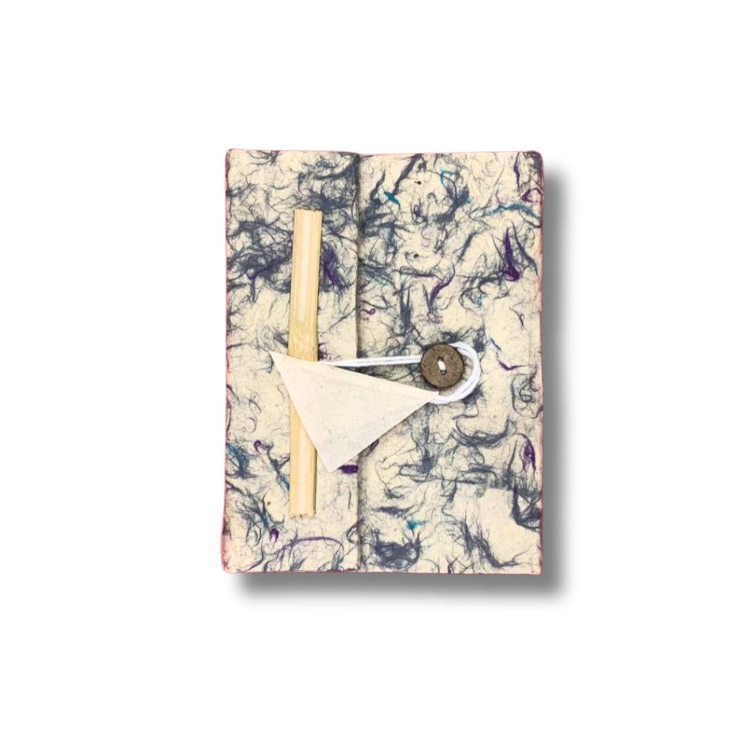 Med Lokta Mixed Blue Cotton Notebook Lrg (15x12cm) - 45 leafs Med Lokta Mixed Blue Cotton Notebook Lrg (15x12cm) - 45 leafs