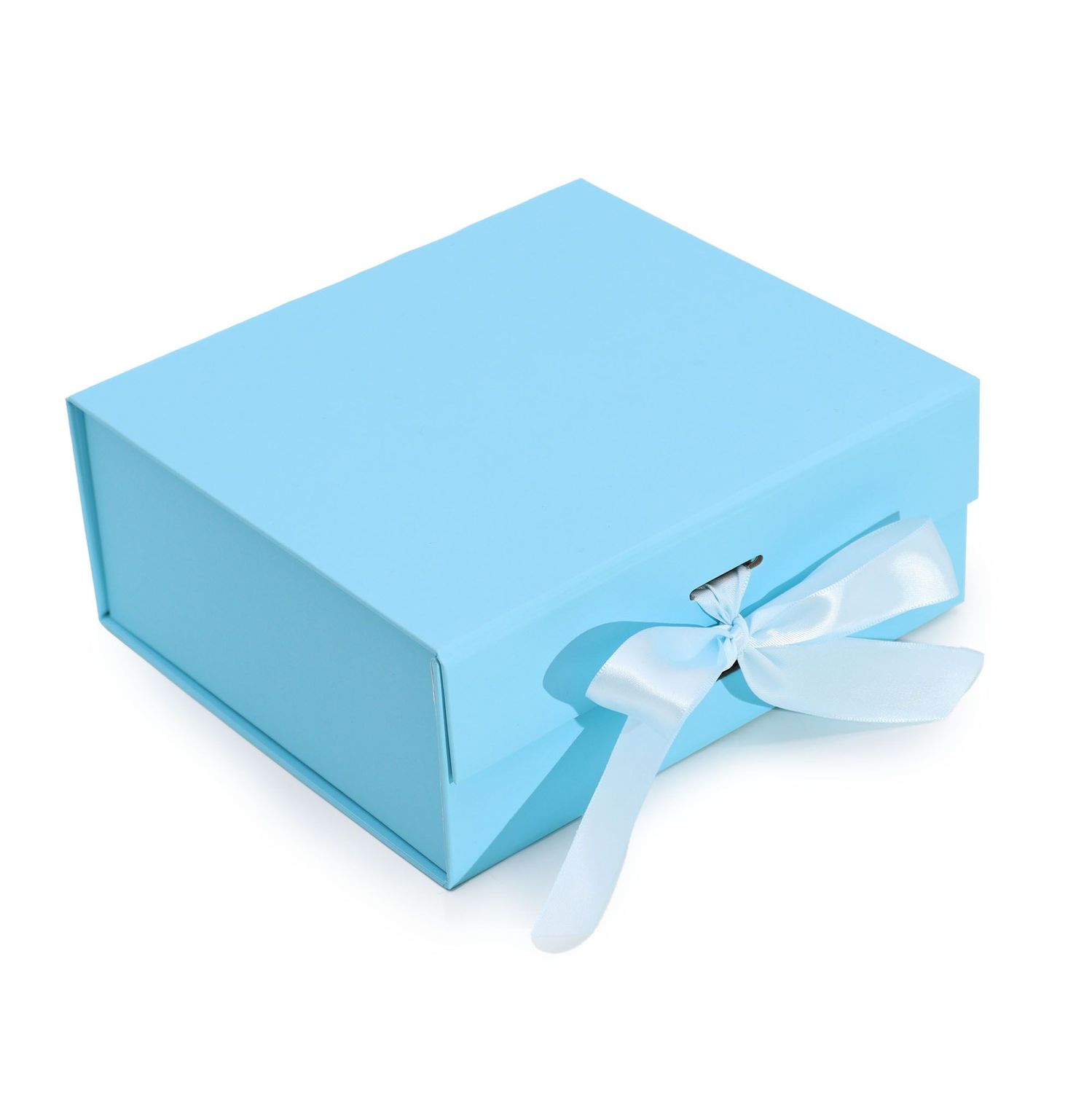 Flat Pack Gift Box - Medium Square (20x18.2x8cm) - Baby Blue Flat Pack Gift Box - Medium Square (20x18.2x8cm) - Baby Blue