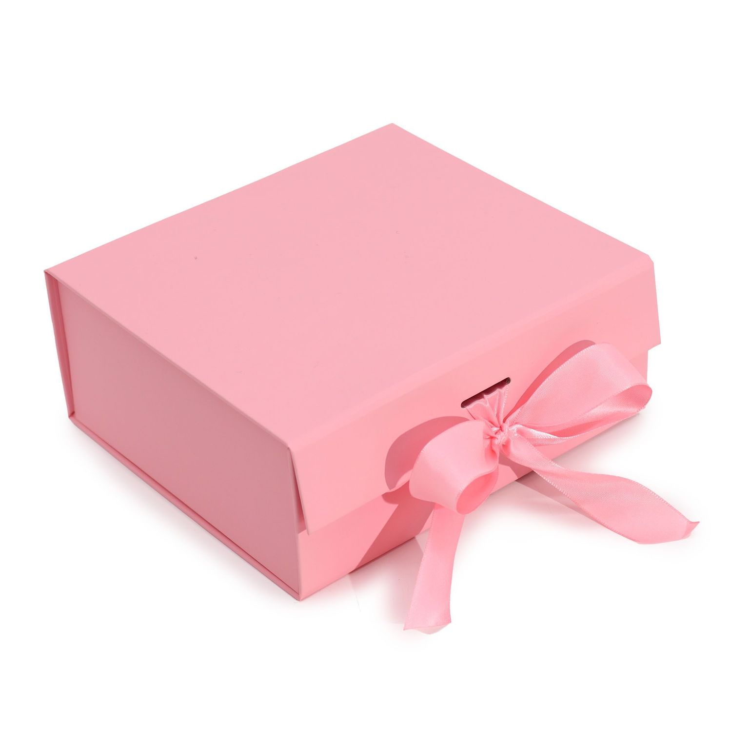 Flat Pack Gift Box - Medium Square (20x18.2x8cm) - Pink Flat Pack Gift Box - Medium Square (20x18.2x8cm) - Pink