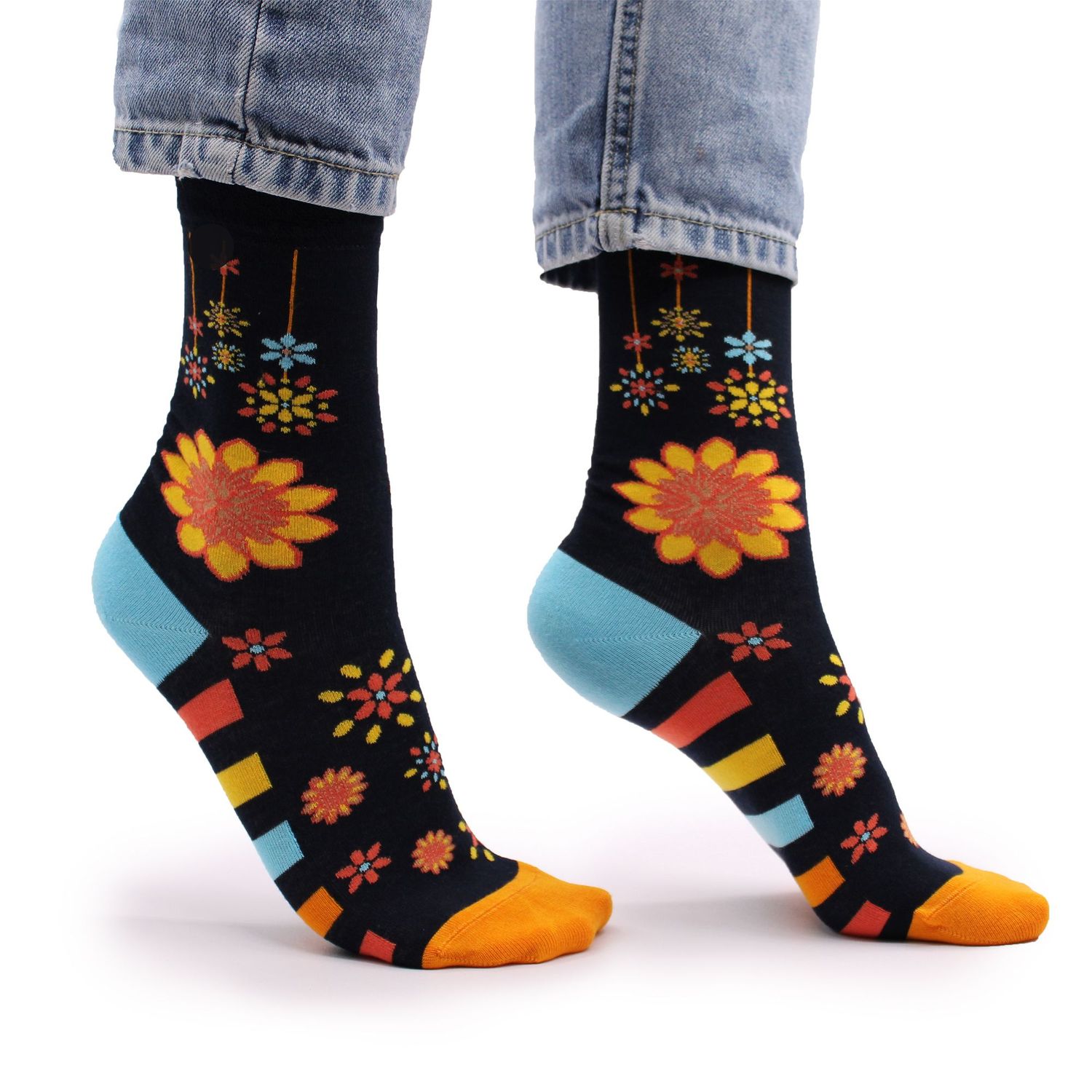Hop Hare Bamboo Socks S/M - Mandala Flowers Hop Hare Bamboo Socks S/M - Mandala Flowers