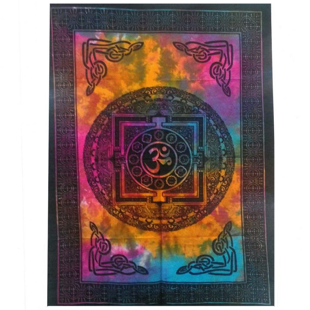 Cotton Wall Art - Sacred OM Cotton Wall Art - Sacred OM