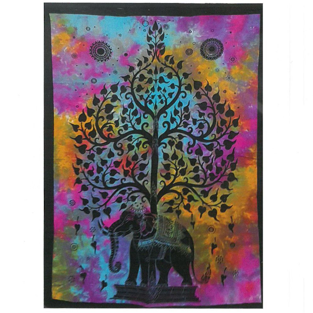 Cotton Wall Art - Elephant Tree Cotton Wall Art - Elephant Tree