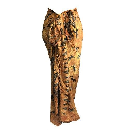 Bali Gecko Sarongs - Chocolate Bali Gecko Sarongs - Chocolate