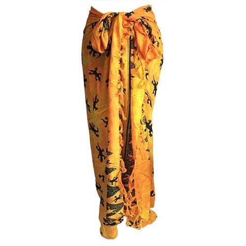 Bali Gecko Sarongs - Yellow Bali Gecko Sarongs - Yellow