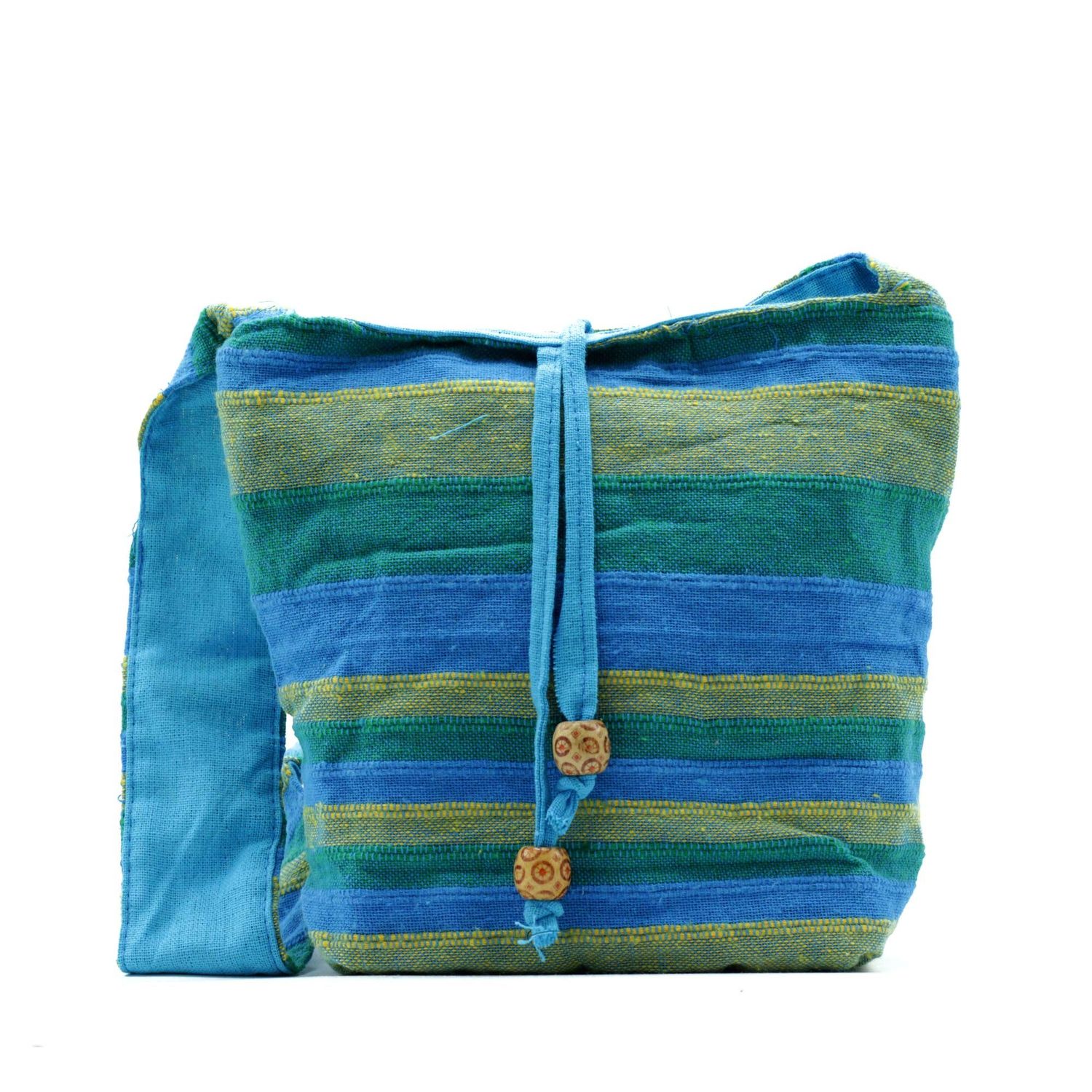 Nepal Sling Bag - Spring Meadows Green & Blue Nepal Sling Bag - Spring Meadows Green & Blue