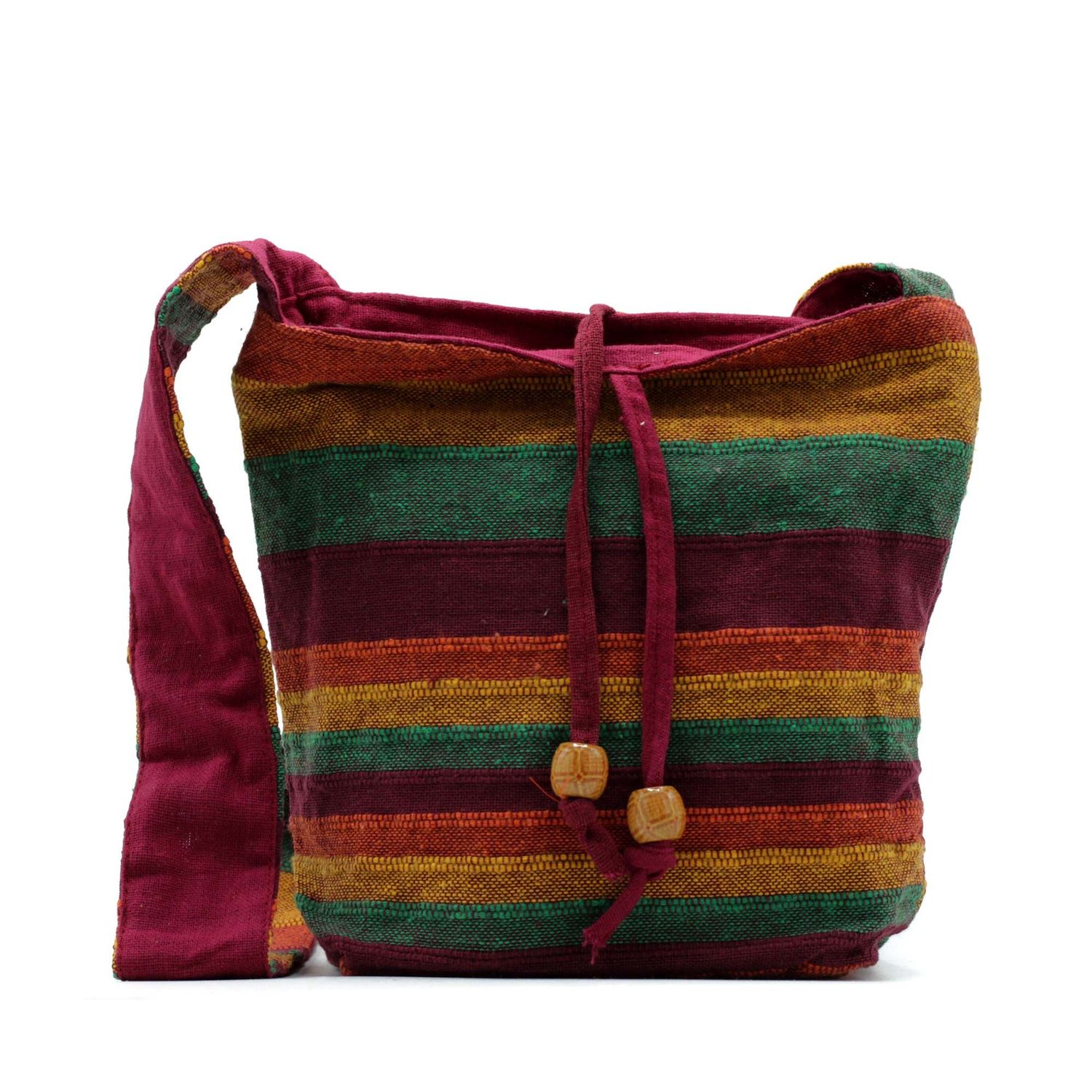 Nepal Sling Bag - Mountain Trek Tan & Greens Nepal Sling Bag - Mountain Trek Tan & Greens