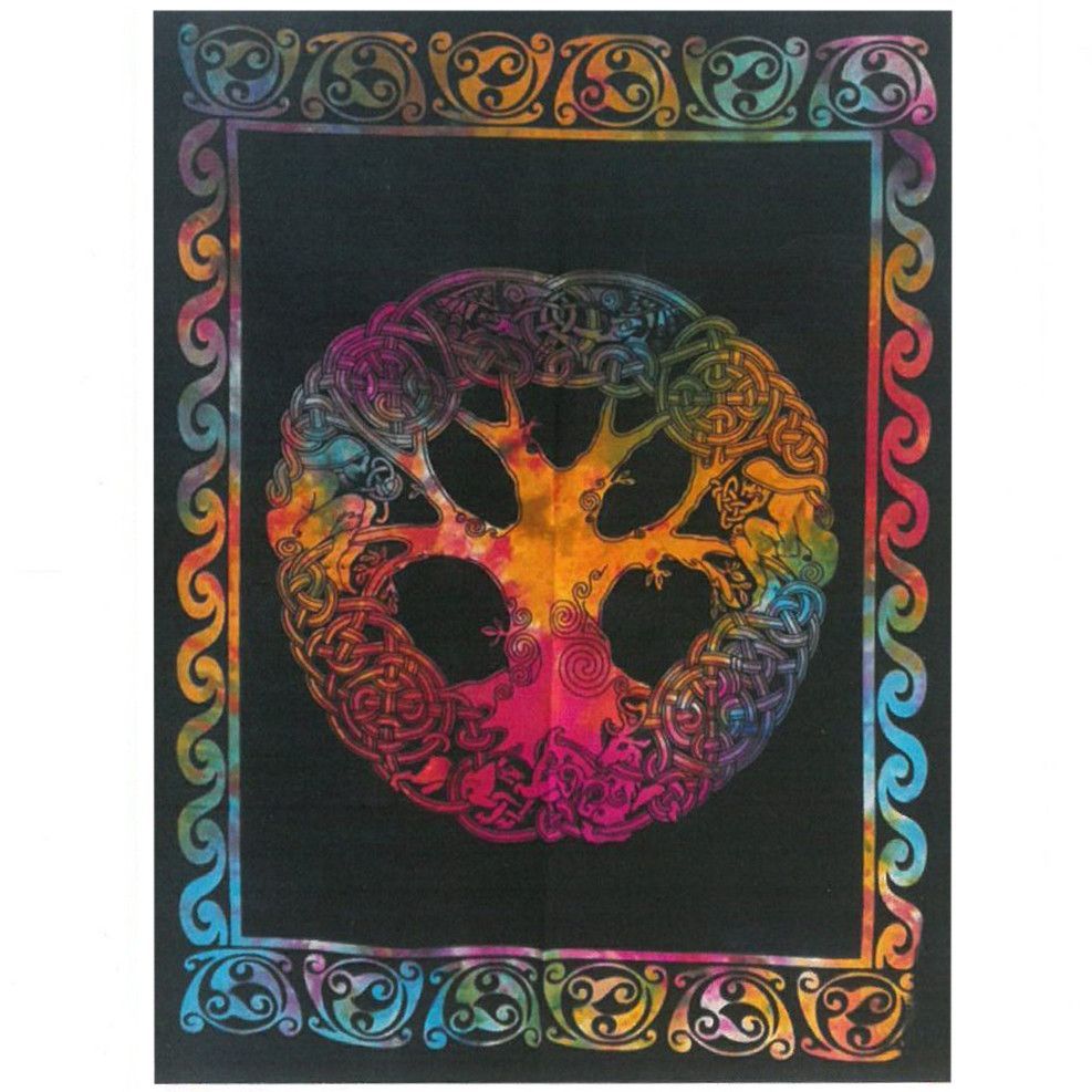 Cotton Wall Art - Tree with Adam & Eve Cotton Wall Art - Tree with Adam & Eve