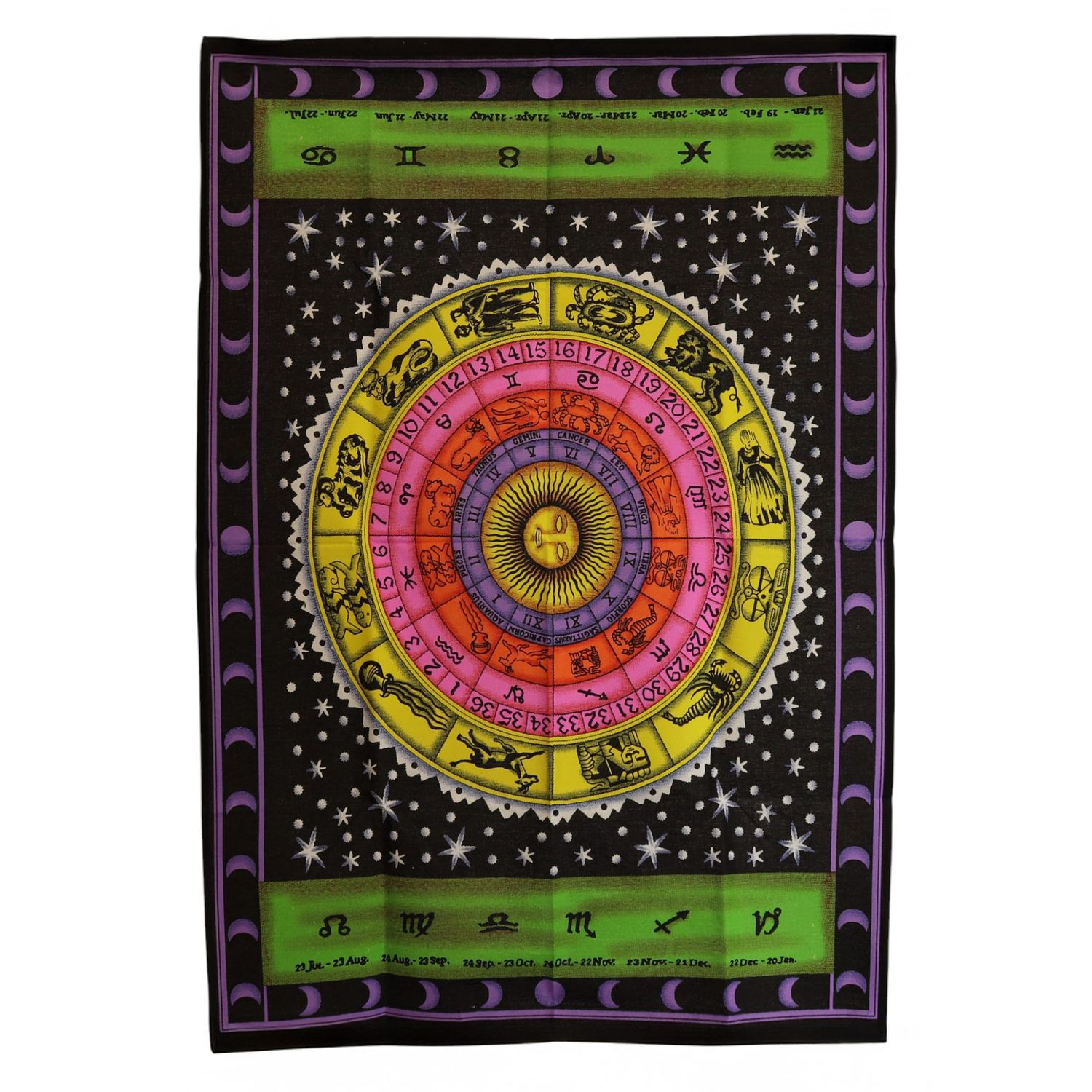 Cotton Wall Art (70x110cm) - Zodiac Colourful Cotton Wall Art (70x110cm) - Zodiac Colourful