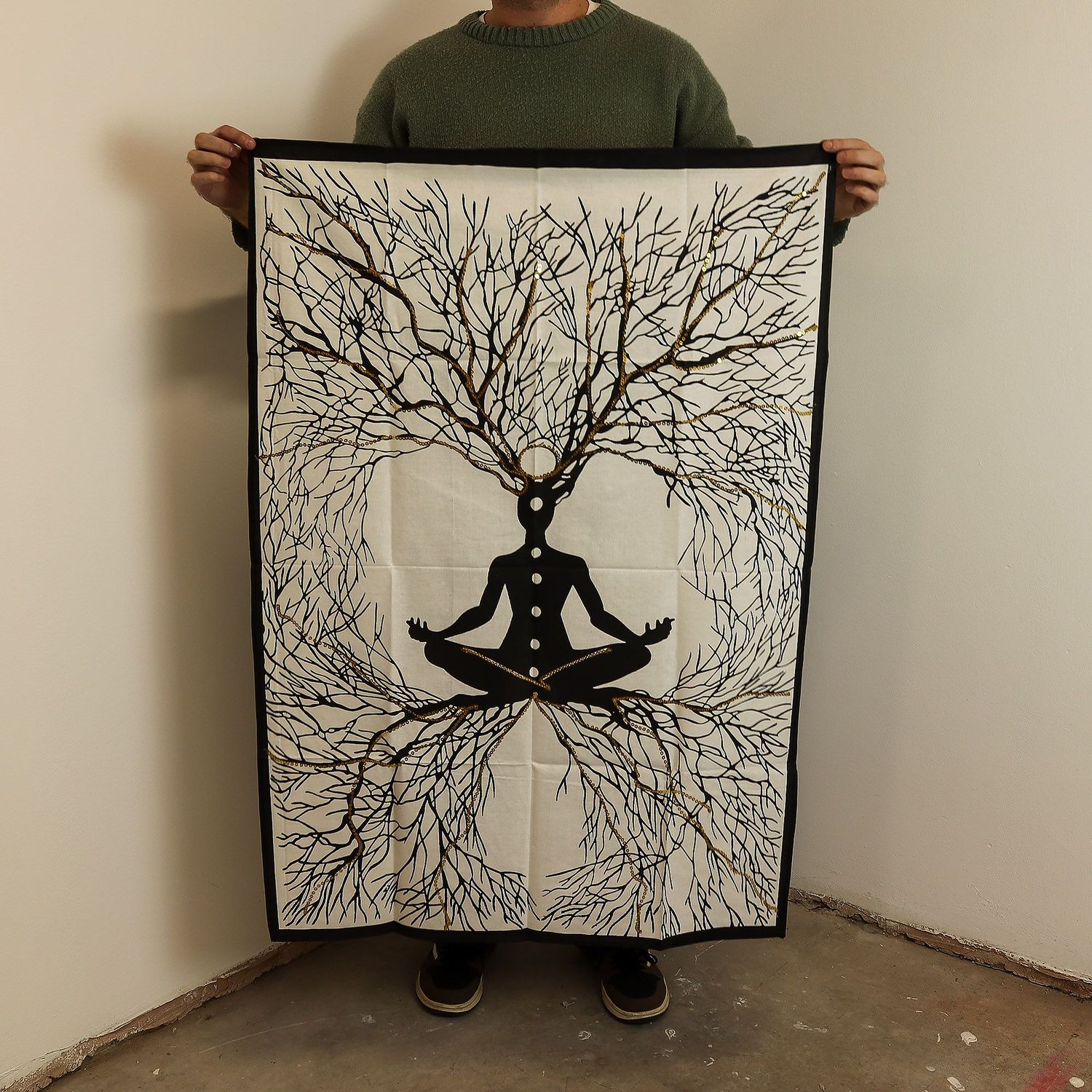 Cotton Wall Art (70x110cm) - Chakra Earth Connection Cotton Wall Art (70x110cm) - Chakra Earth Connection