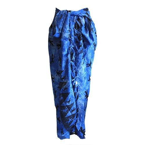 Bali Gecko Sarongs - Blue Bali Gecko Sarongs - Blue