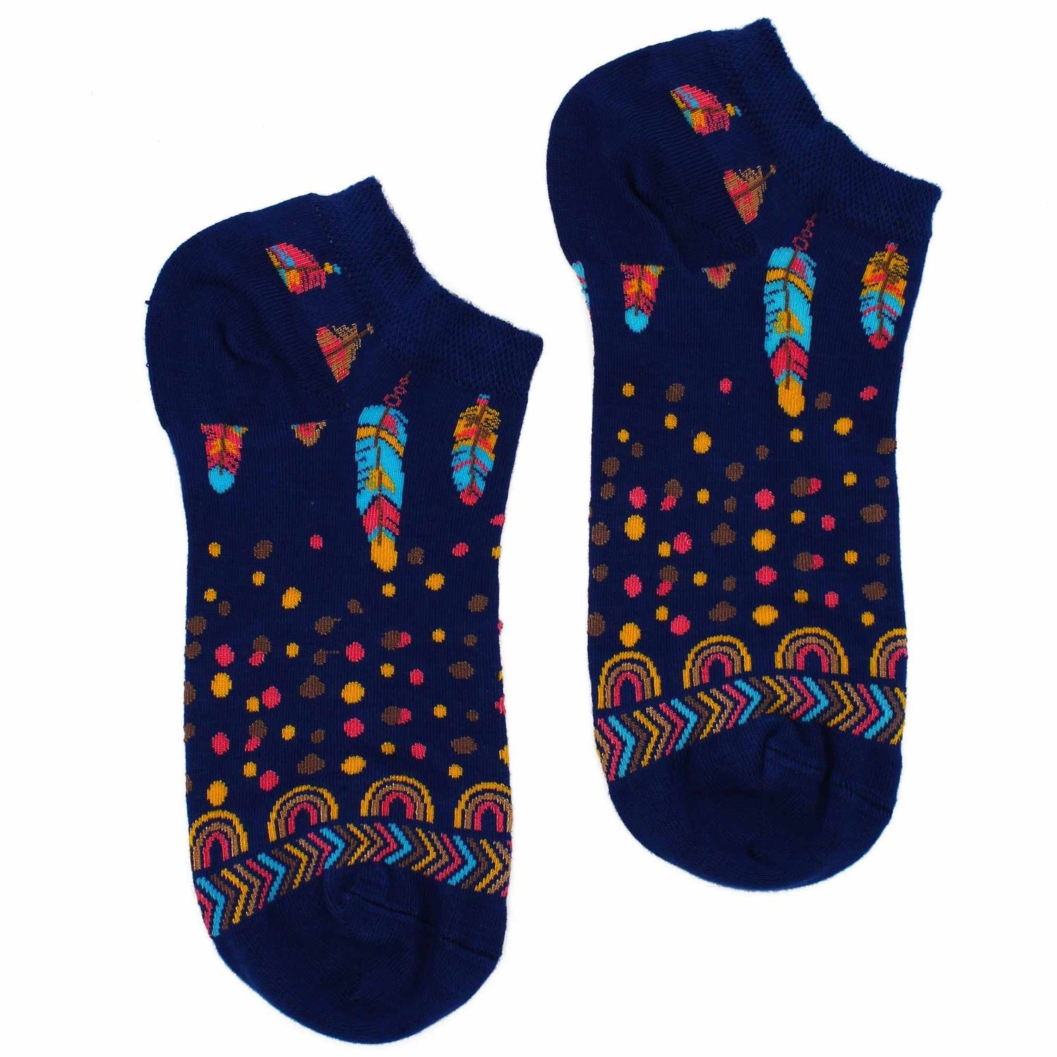 M/L Hop Hare Bamboo Socks Low (7.5-11.5) - Indian Feathers M/L Hop Hare Bamboo Socks Low (7.5-11.5) - Indian Feathers