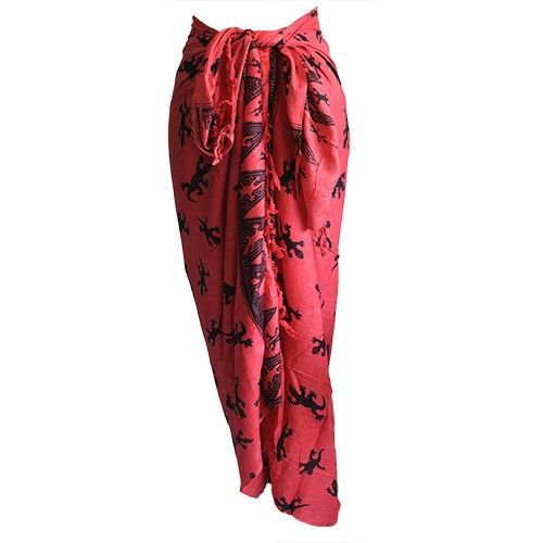 Bali Gecko Sarongs - Pink Bali Gecko Sarongs - Pink