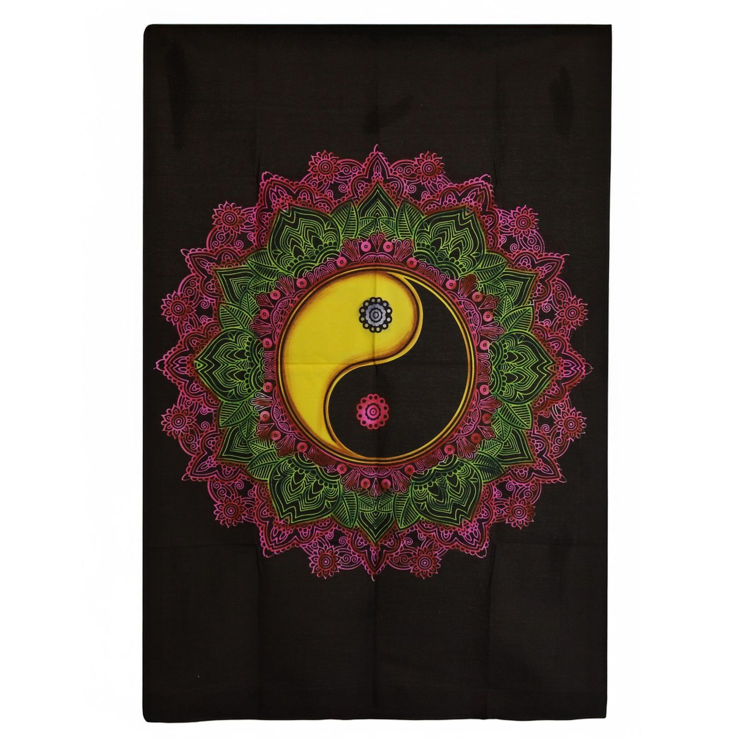 Cotton Wall Art (70x110cm) - Ying & Yang Mandala Cotton Wall Art (70x110cm) - Ying & Yang Mandala