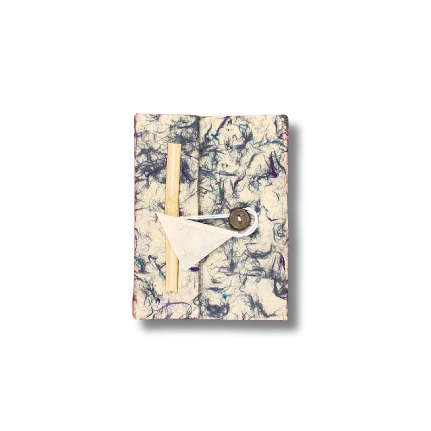 Mini Lokta Mixed Blue Cotton Notebook Lrg (12x8cm) 40 leafs Mini Lokta Mixed Blue Cotton Notebook Lrg (12x8cm) 40 leafs