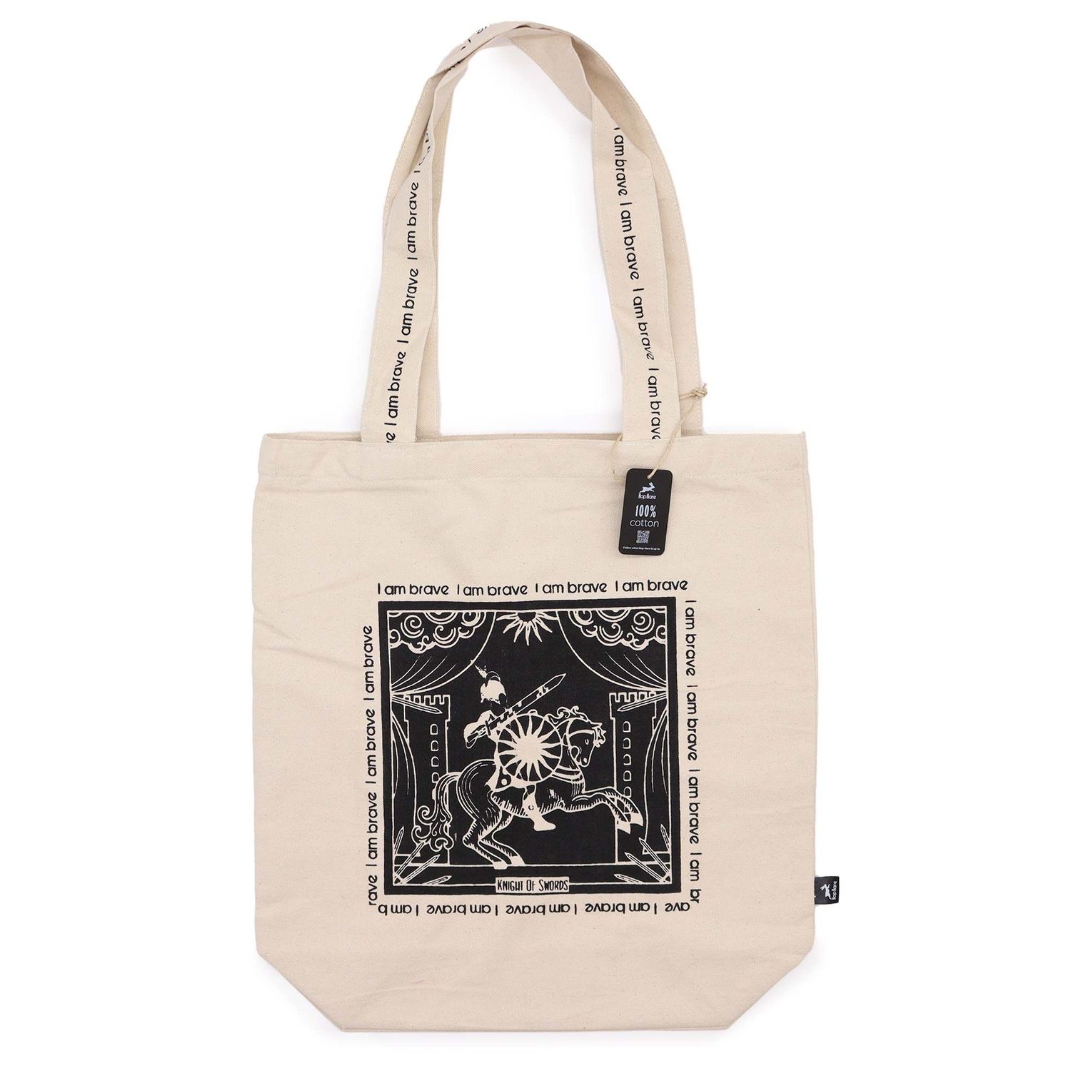 Hop Hare Tote Bag - I am Brave Hop Hare Tote Bag - I am Brave