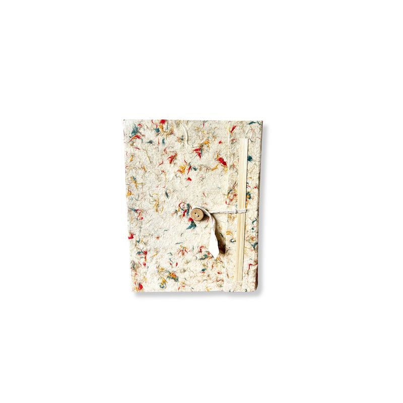 Mini Lokta Mixed Colour Cotton Notebook Lrg (12x8cm) 40 leafs