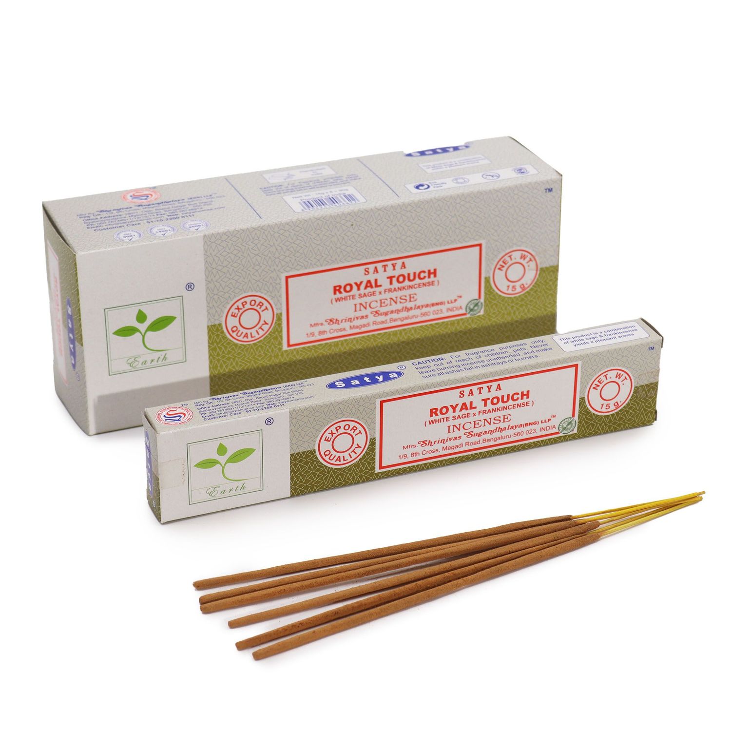 Satya Incense 15gm - Royal Touch (White Sage & Frankincense) Satya Incense 15gm - Royal Touch (White Sage & Frankincense)
