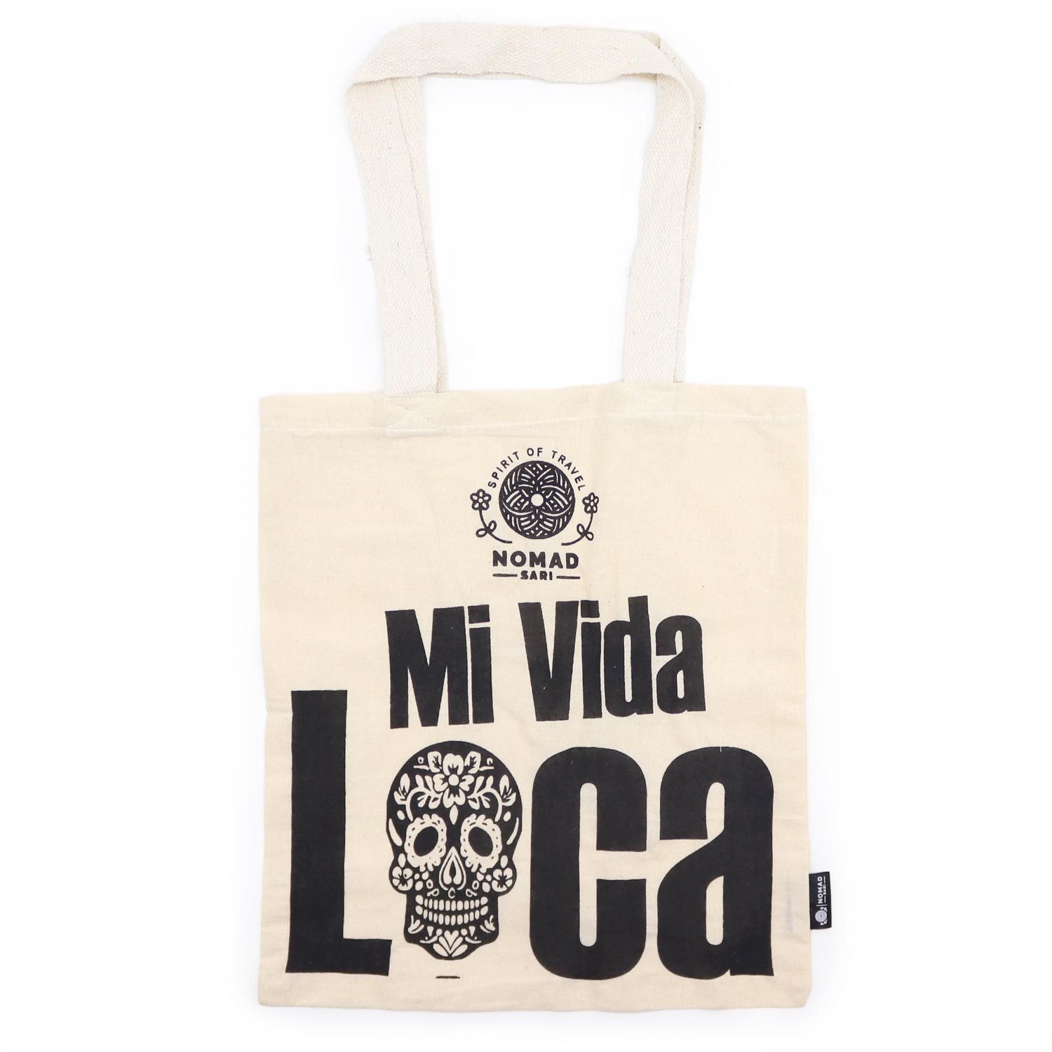 Iconic Basic Tote Bag - Mi Vida Loca - Natural 4oz Iconic Basic Tote Bag - Mi Vida Loca - Natural 4oz