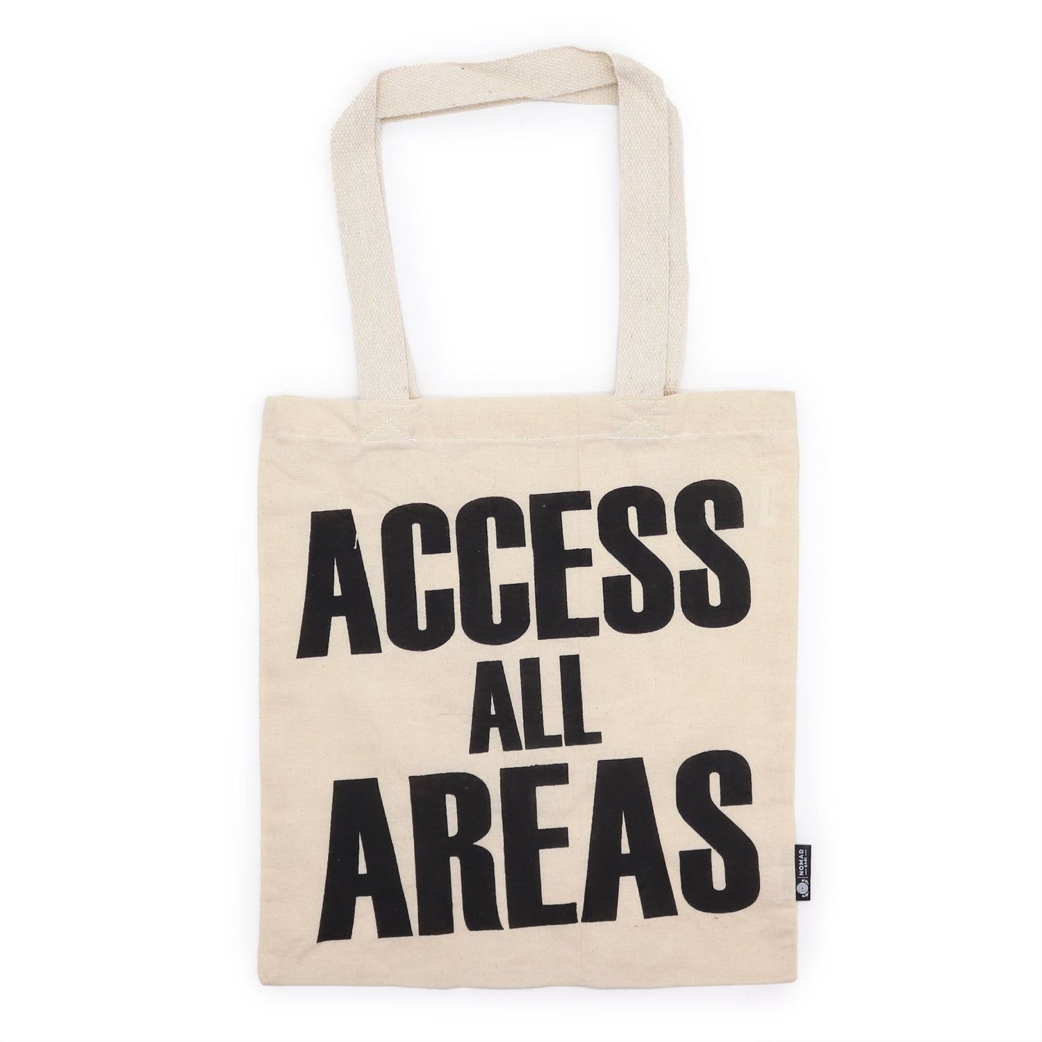 Iconic Basic Tote Bag - ACCESS ALL AREA - Natural 4oz Iconic Basic Tote Bag - ACCESS ALL AREA - Natural 4oz