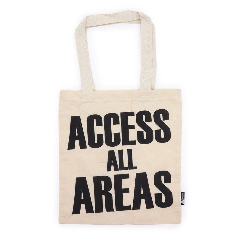 Iconic Basic Tote Bag - ACCESS ALL AREA - Natural 4oz