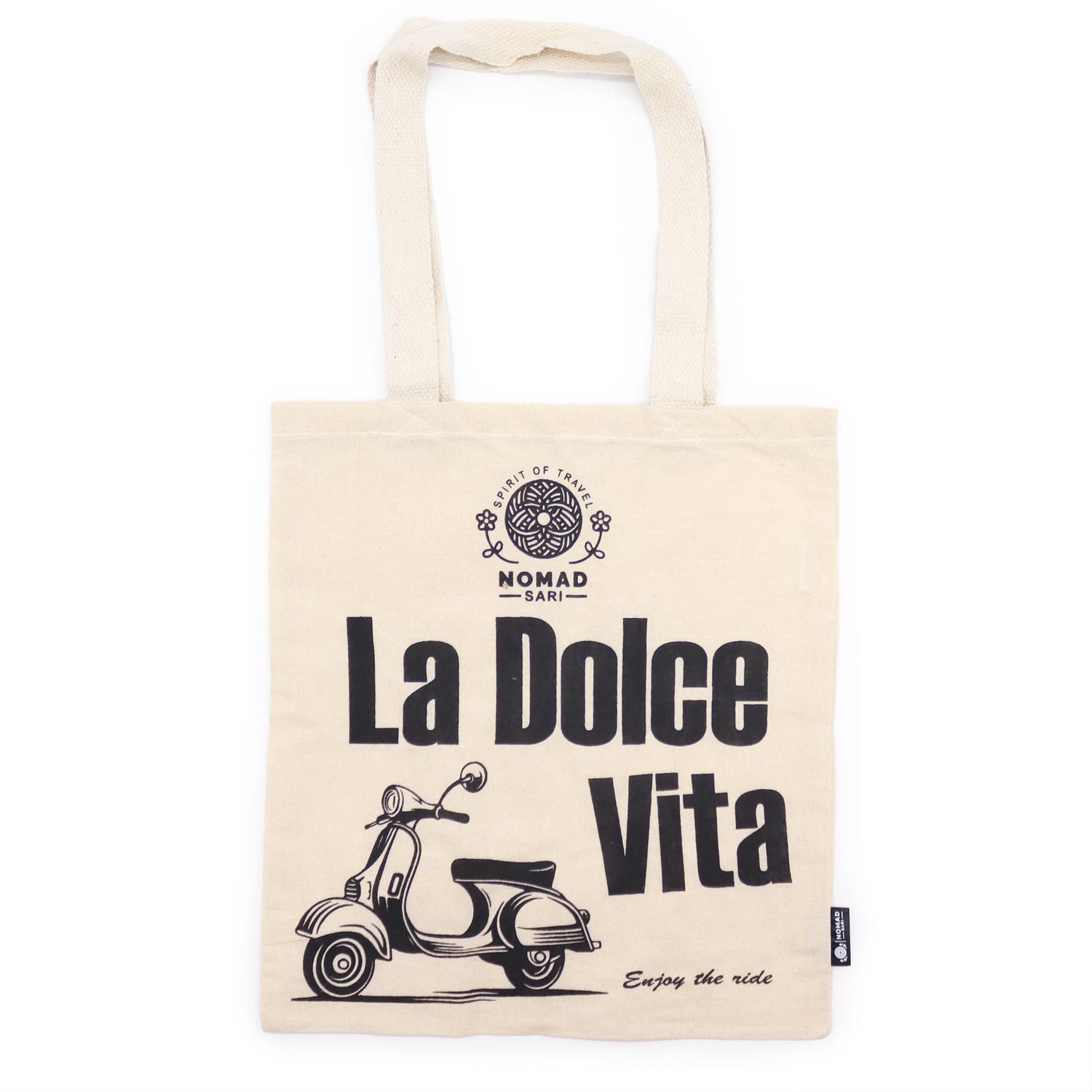 Iconic Basic Tote Bag - La Dolce Vita - Natural 4oz Iconic Basic Tote Bag - La Dolce Vita - Natural 4oz