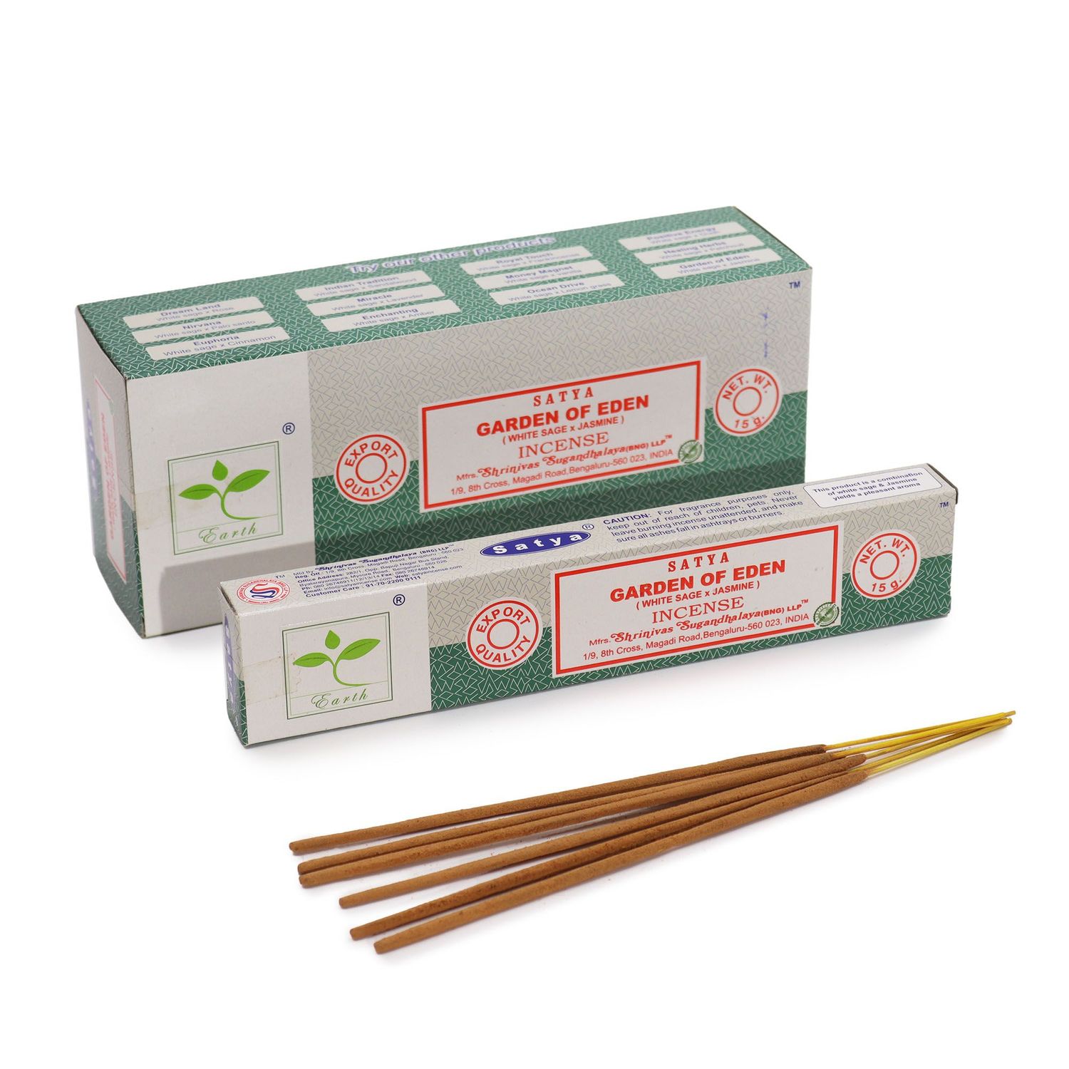 Satya Incense 15gm - Garden of Eden (White Sage & Jasmine) Satya Incense 15gm - Garden of Eden (White Sage & Jasmine)