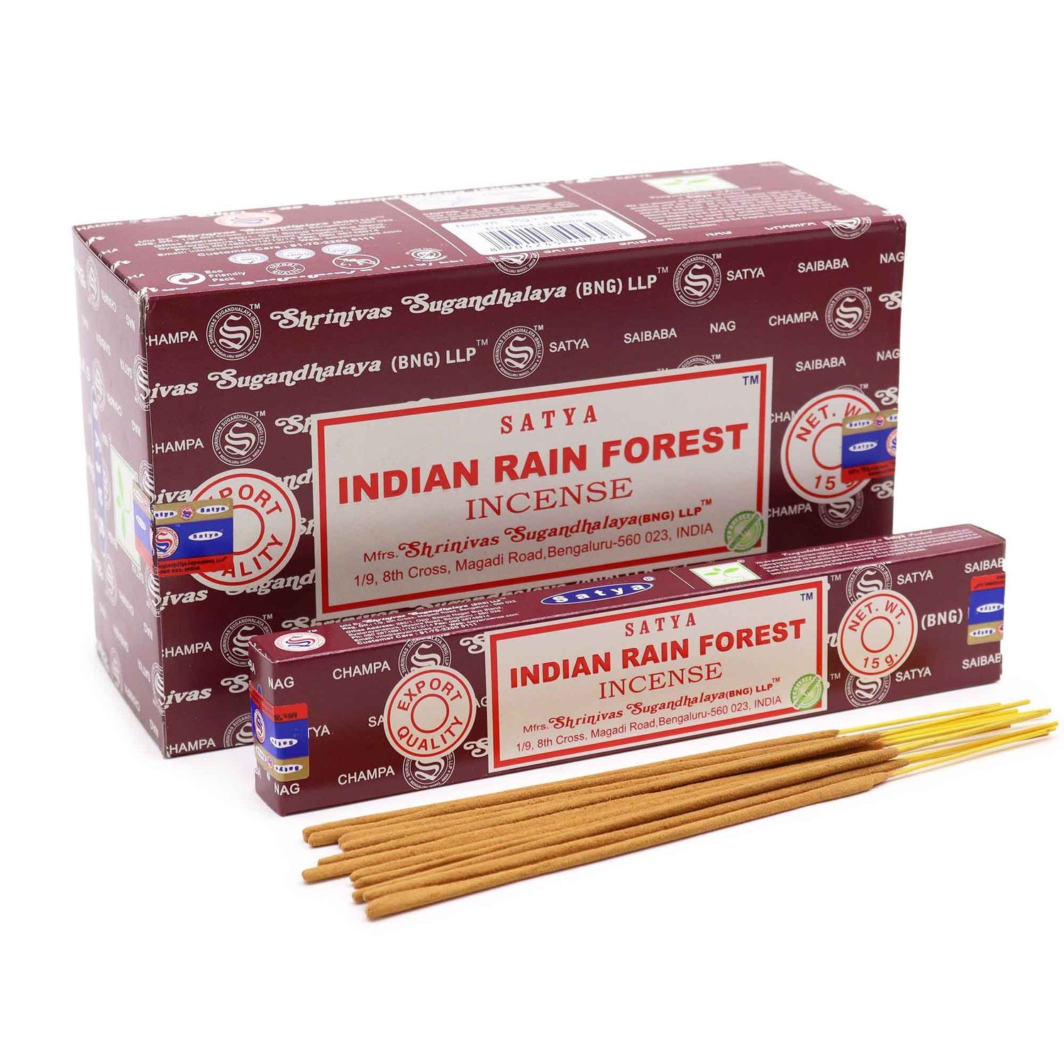 Satya Incense Sticks 15g - Indian Rain Forest Satya Incense Sticks 15g - Indian Rain Forest