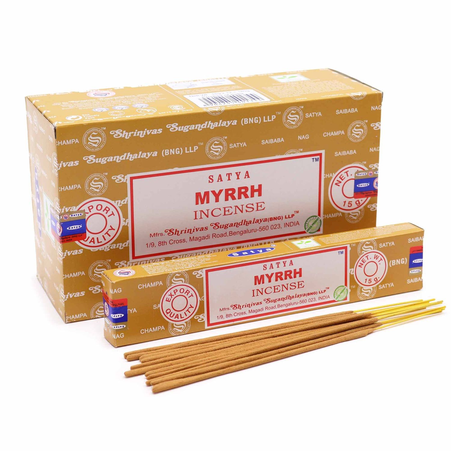 Satya Incense Sticks 15g - Myrrh Satya Incense Sticks 15g - Myrrh