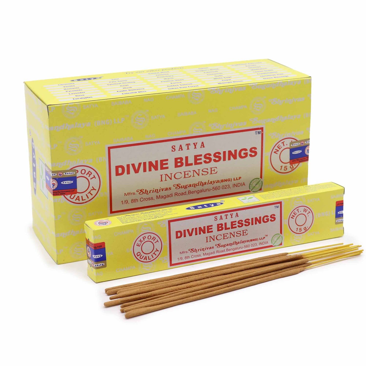 Satya Incense Sticks 15g - Divine Blessing Satya Incense Sticks 15g - Divine Blessing
