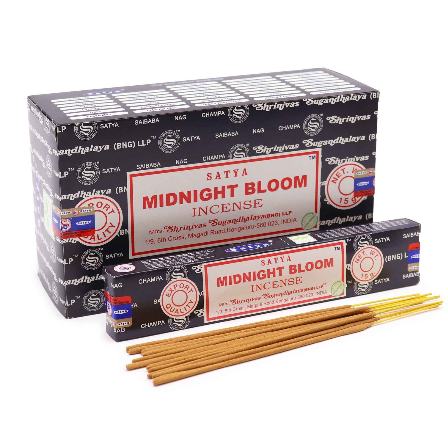 Satya Incense Sticks 15g - Midnight Blossom Satya Incense Sticks 15g - Midnight Blossom
