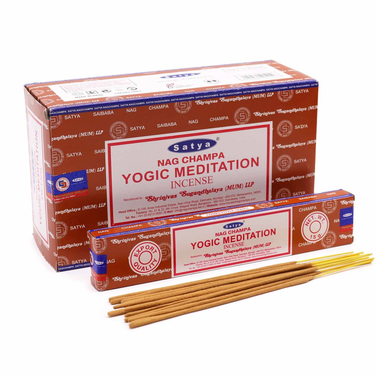 Satya Incense Sticks 15g - Yogic Meditation Satya Incense Sticks 15g - Yogic Meditation