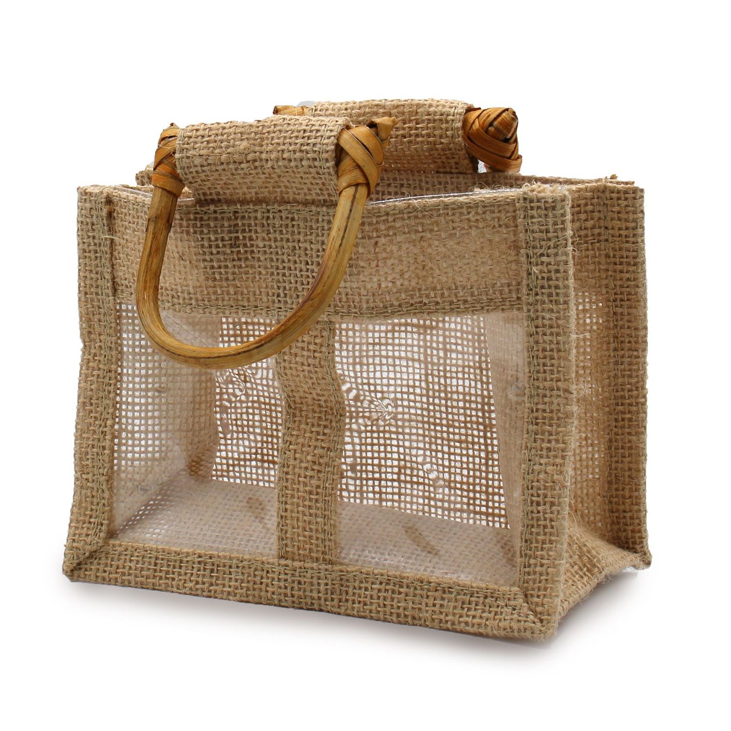 Two Jar Jute Gift Bag - Natural Two Jar Jute Gift Bag - Natural