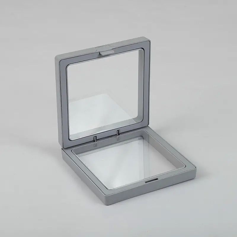 Lrg 3D Floating Frame Display 11x11cm - Grey Lrg 3D Floating Frame Display 11x11cm - Grey
