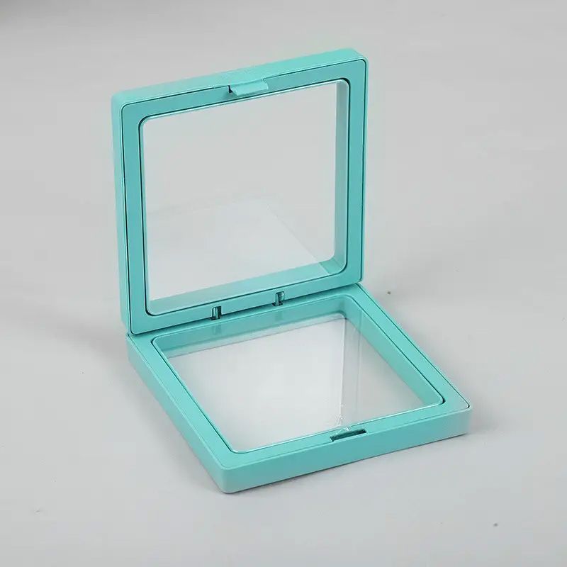 Lrg 3D Floating Frame Display 11x11cm - Teal Lrg 3D Floating Frame Display 11x11cm - Teal