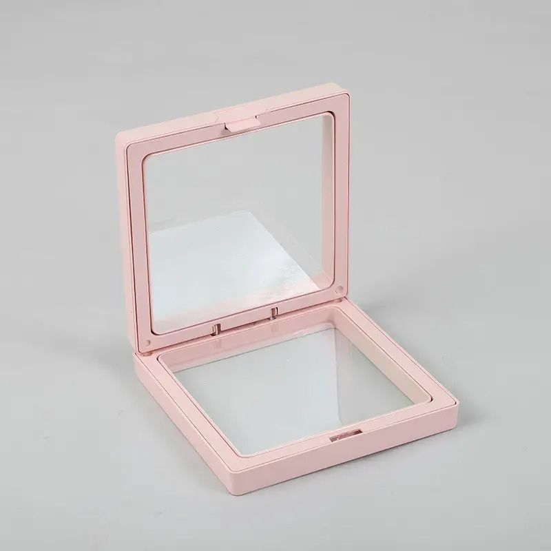 Lrg 3D Floating Frame Display 11x11cm - Pink Lrg 3D Floating Frame Display 11x11cm - Pink