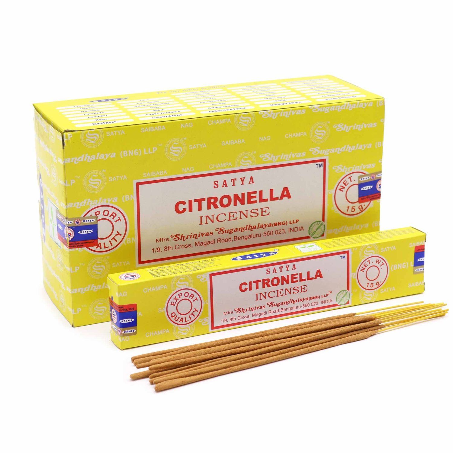 Satya Incense 15gm - Citronella Satya Incense 15gm - Citronella