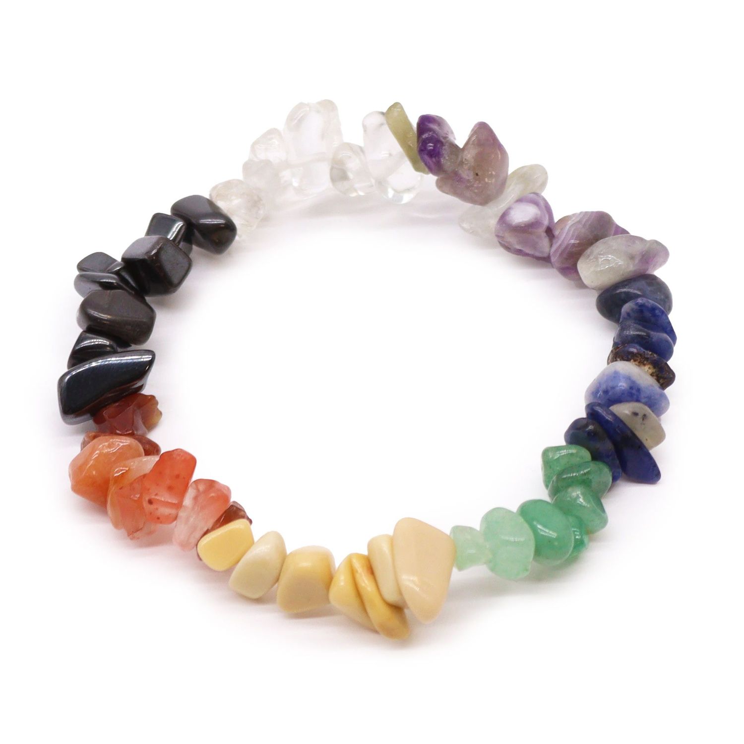 Chipstone Bracelet - Chakra Stones Chipstone Bracelet - Chakra Stones