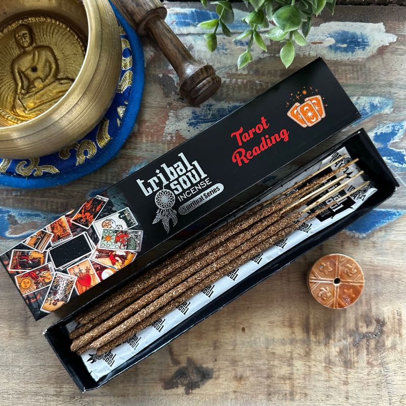 Tribal Soul Spiritual Incense Sticks and Ceramic Holder - Tarot reading