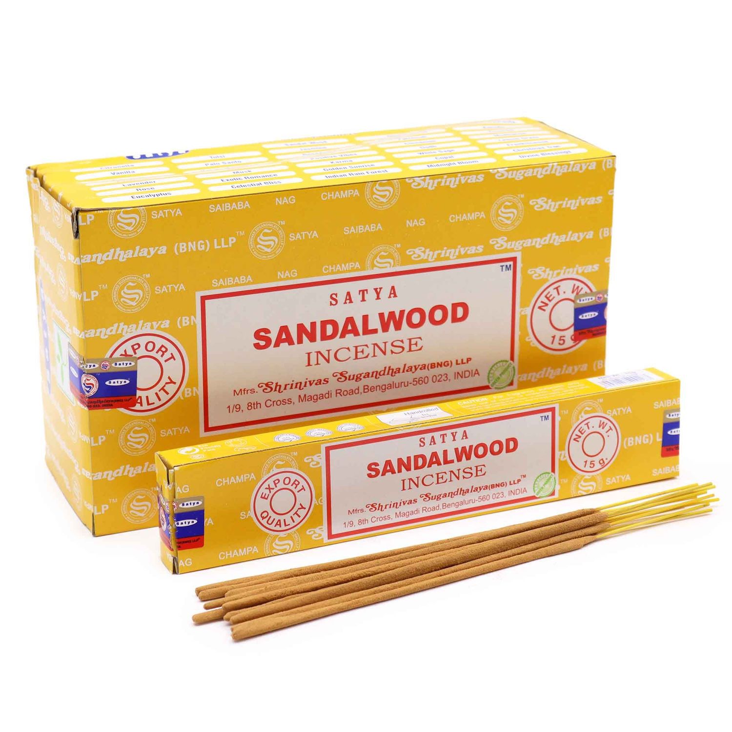 Satya Incense 15gm - Sandalwood Satya Incense 15gm - Sandalwood