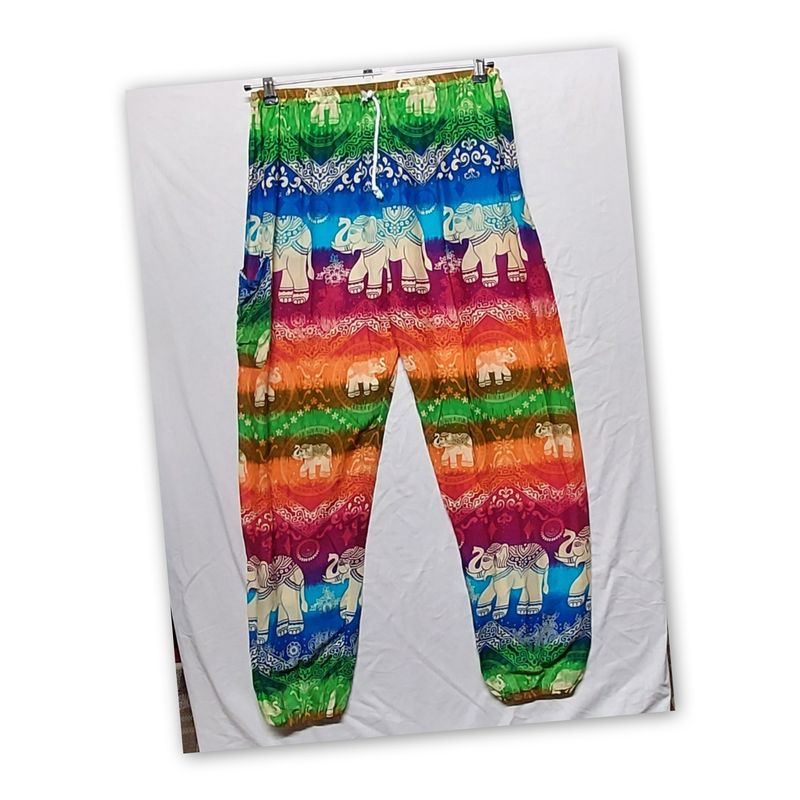 Elephant Print Rainbow Trouser Elephant Print Rainbow Trouser