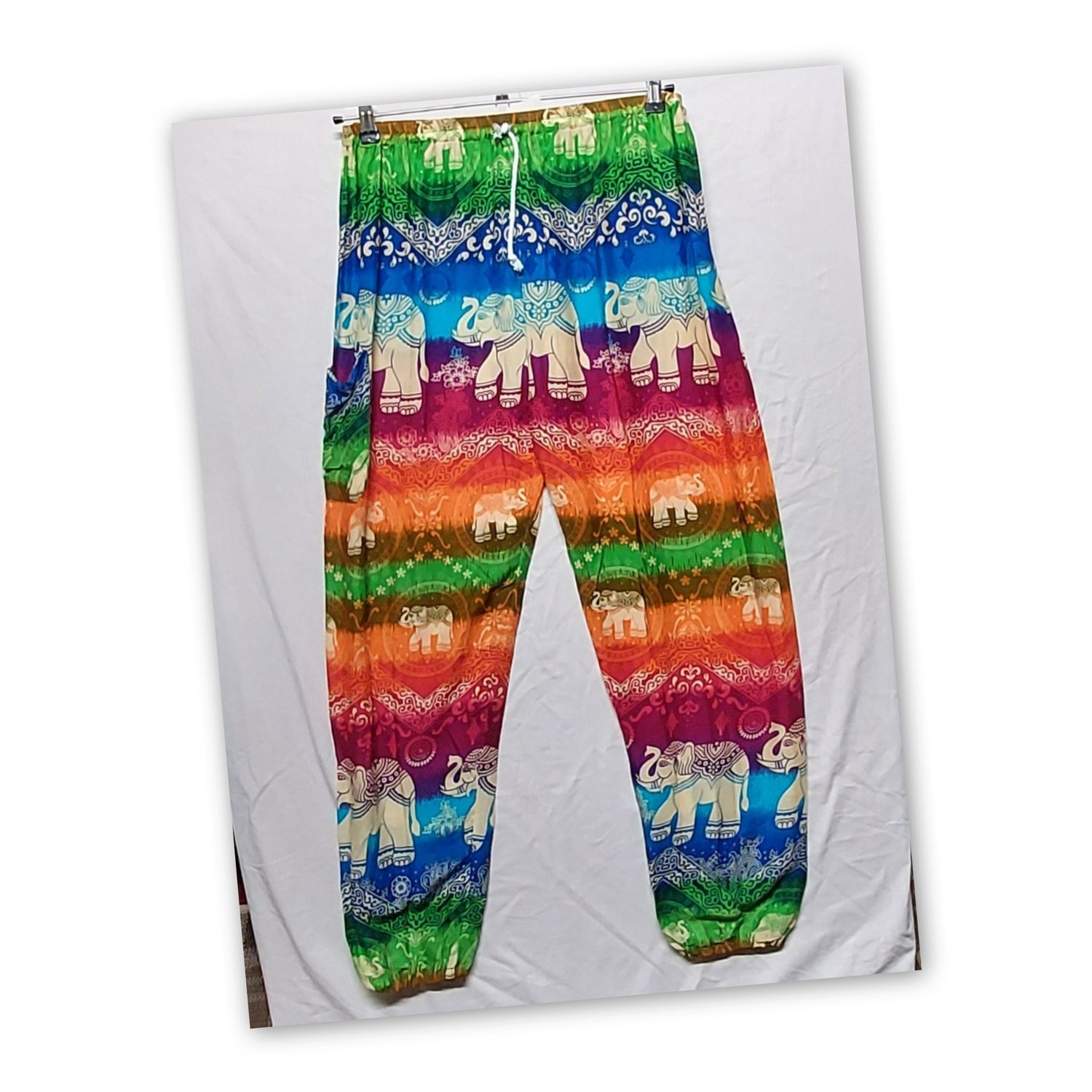 Elephant Print Rainbow Trouser Elephant Print Rainbow Trouser