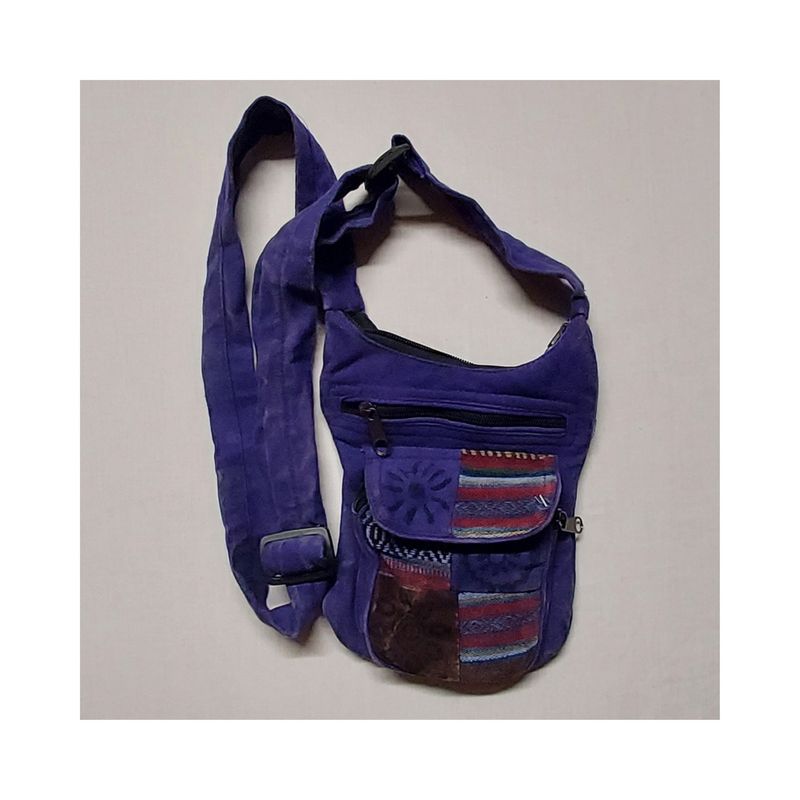 Versatile, 3 Pocket Stone Wash Money Belt, Hip Bag, Cross Body Bag - PURPLE Versatile, 3 Pocket Stone Wash Money Belt, Hip Bag, Cross Body Bag - PURPLE