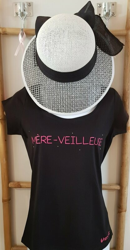 TEE-SHIRT « MERE-VEILLEUSE »  NOIR S