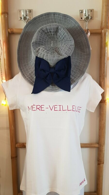 TEE-SHIRT « MERE- VEILLEUSE »  BLANC XL
