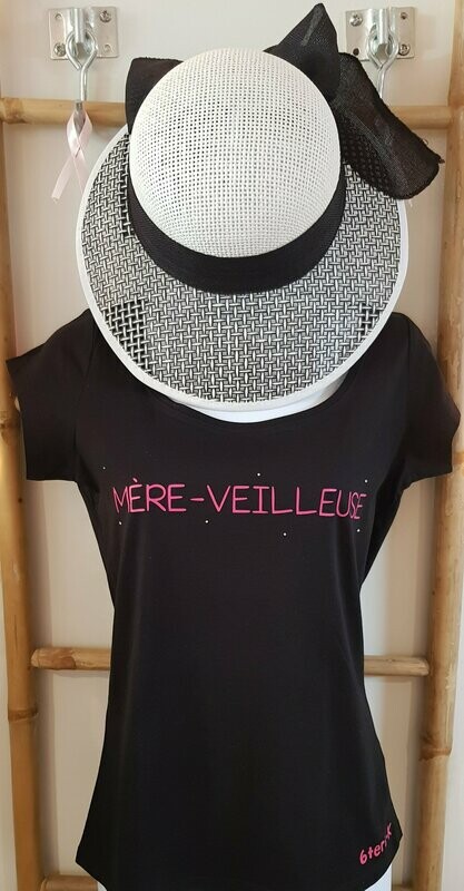 TEE-SHIRT « MERE-VEILLEUSE »  NOIR M