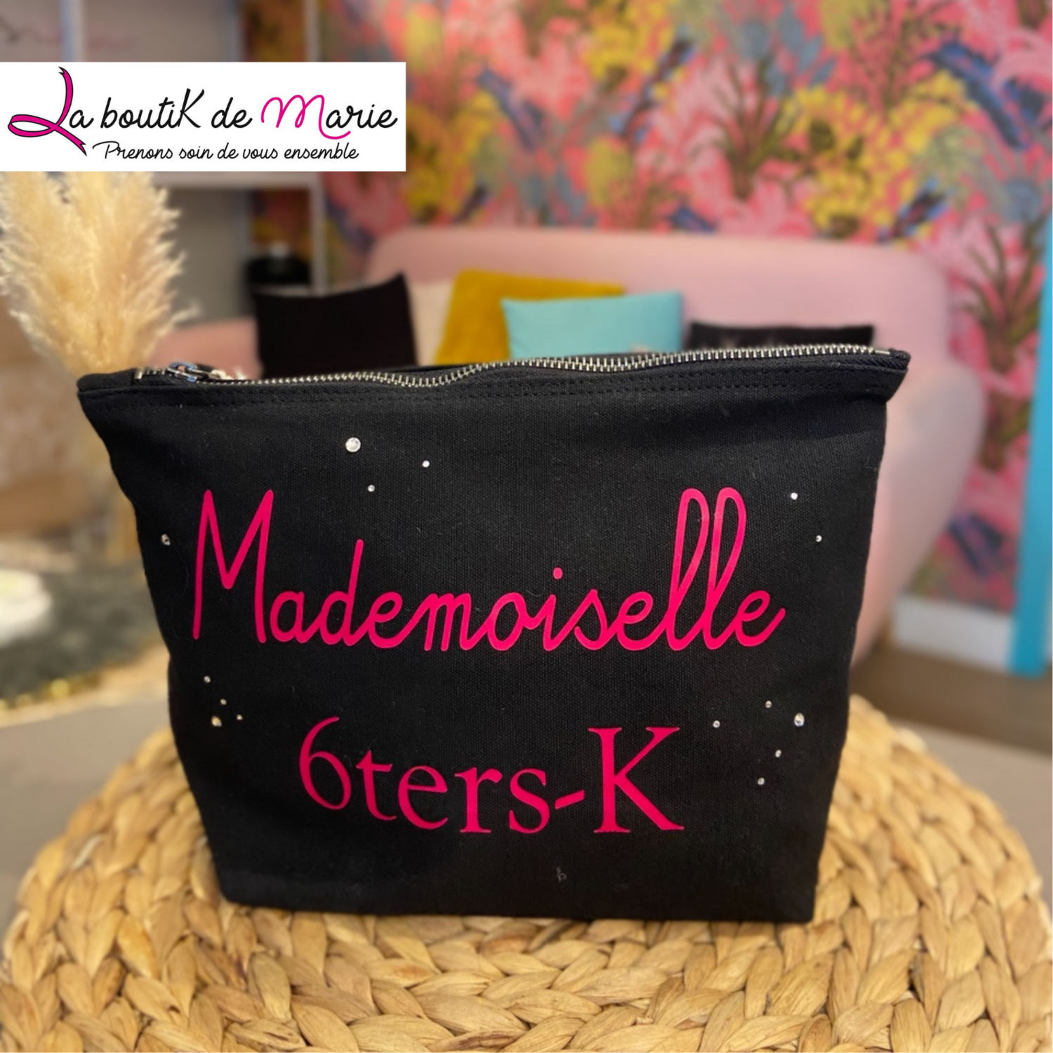 POCHETTE "Mademoiselle 6ters-K" noir