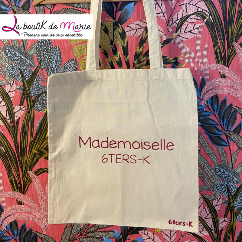 TOTE BAG "Mademoiselle 6ters-K"