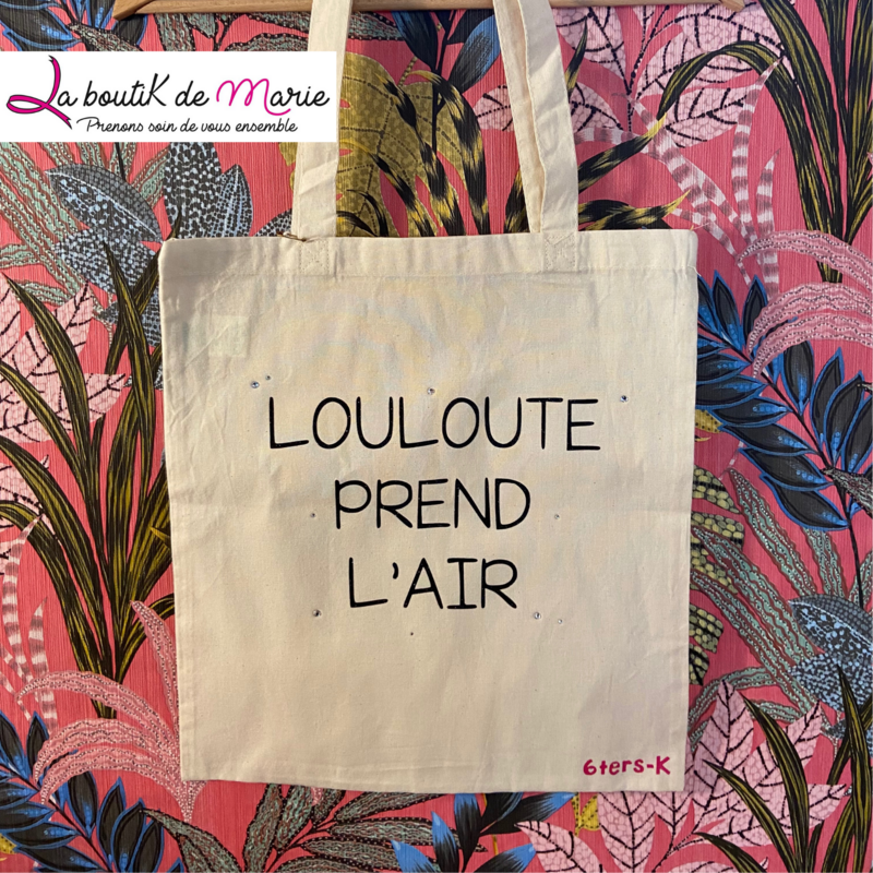TOTE BAG "Louloute prend l'air"