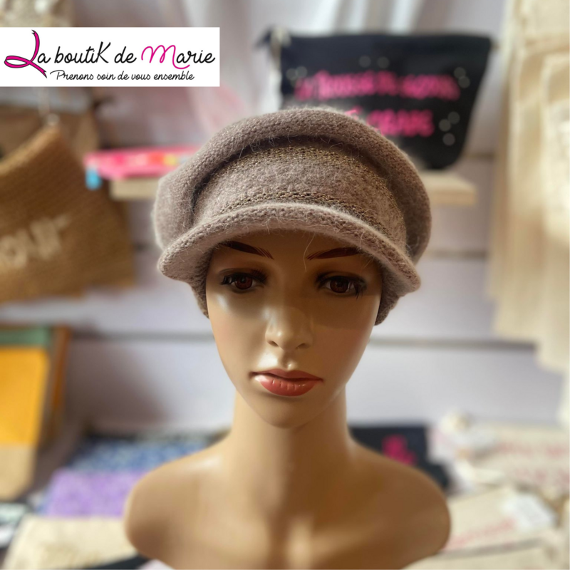 CASQUETTE SOLENE taupe