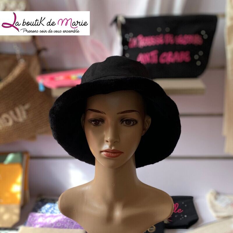 Bob Fausse fourrure noir